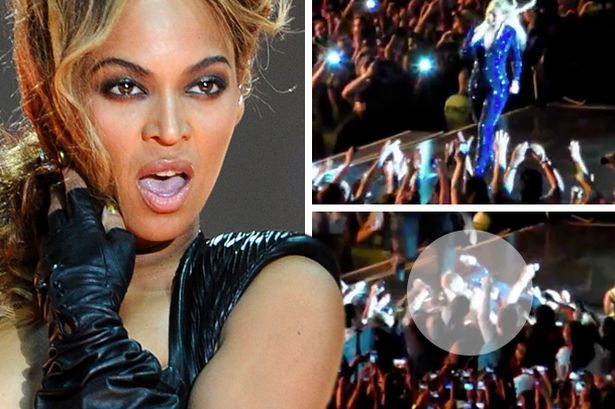 Хагас нүцгэн шүтэн бишрэгч нь Бейонсег тайзнаас татаж буулгах дөхөв